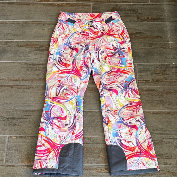 Arctix Pants - Arctix Women's Multicolor Swirl Snow Pants - Pink, Red, Blue, Yellow